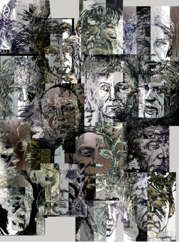 Human net, 2010, digital print
