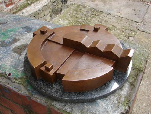 Time wheel. Dedicated to Lithuanian poet Kristijonas Donelaitis (1714-1780). 2010, bronze.